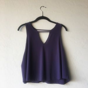 Purple Loose Tank Top